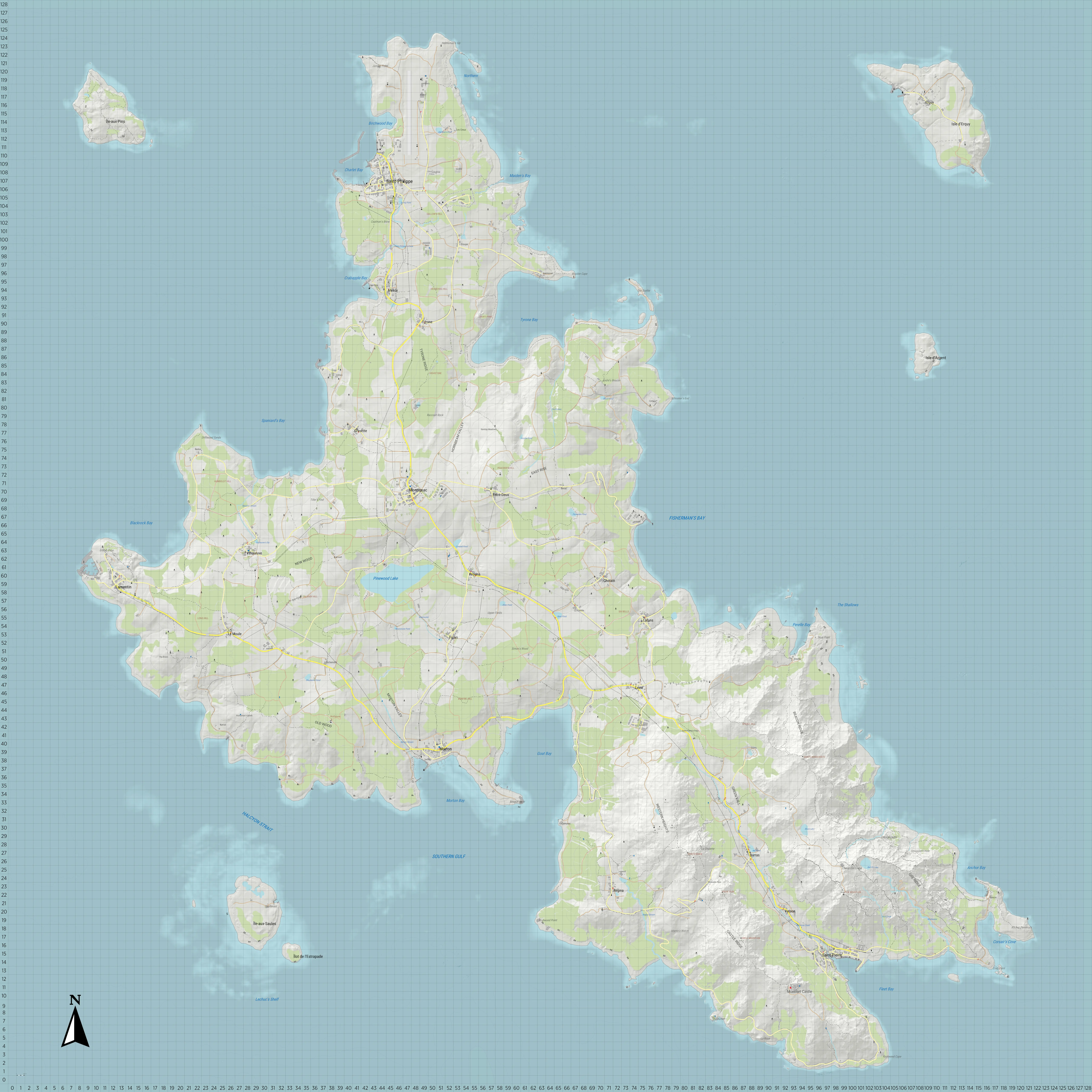 Everon tactical map
